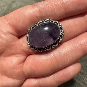 Amethyst Sterling Silver overlay ring